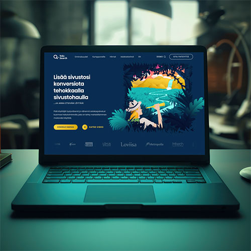 Valu Search verkkosivut tietokoneella